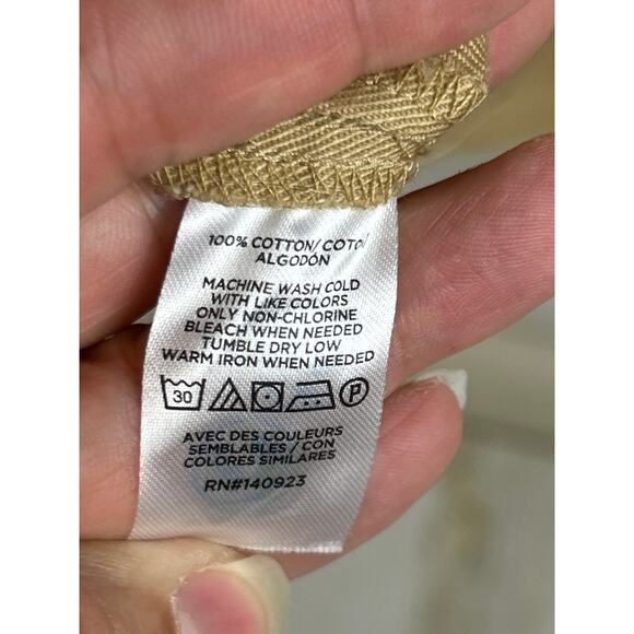 Loft Women's Small tan Twill Patch Pocket pull over Mini Dress new with tag fall - Picture 5 of 6